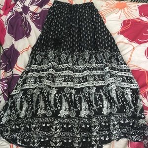 Boho maxi skirt